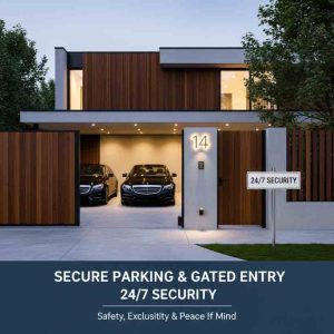 Secure Parking, Gated Entry, and 24/7 Security