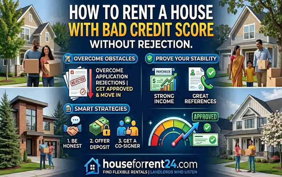 How to Rent a House with Bad Credit Score Without Rejection