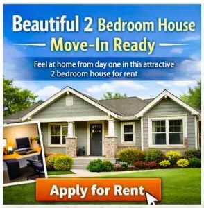 Beautiful 2 Bedroom House – Move-In Ready