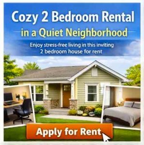 Cozy 2 Bedroom Rental in a Quiet Neighborhood