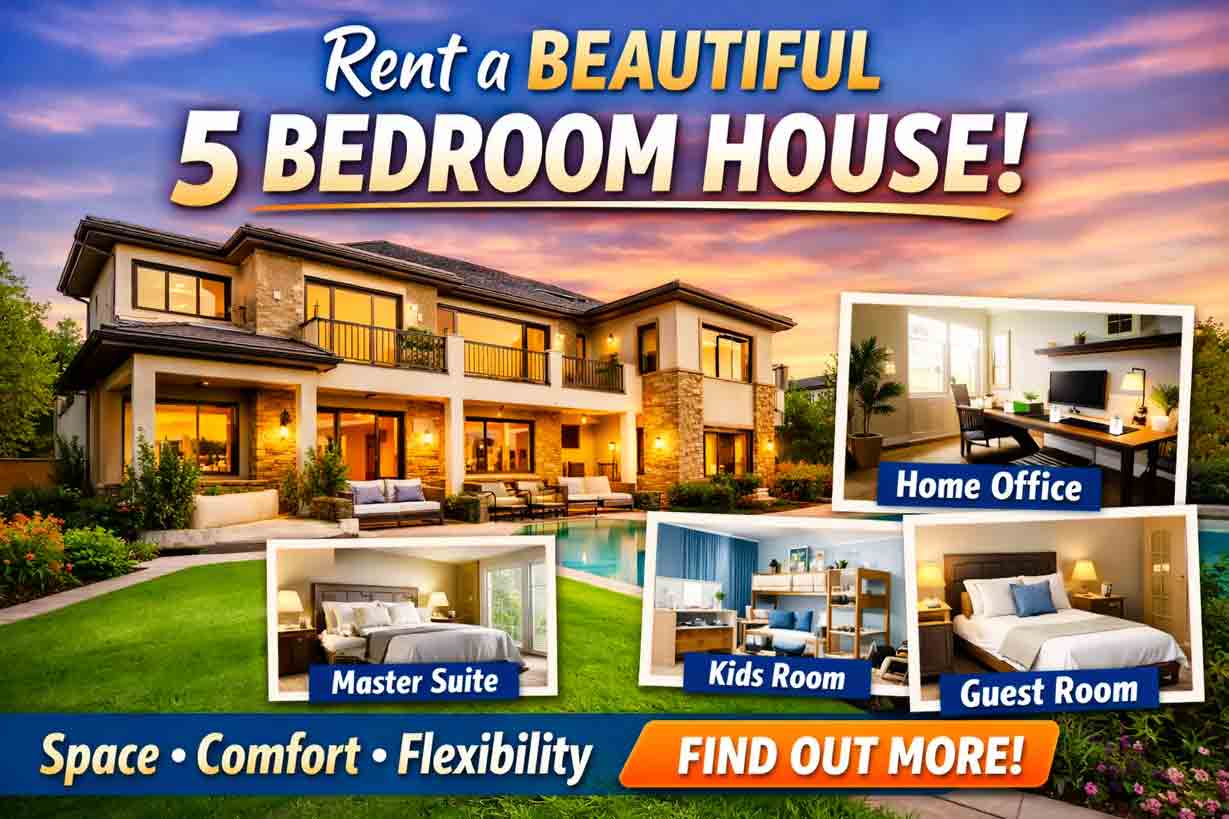 5 Bedroom House For Rent Last update