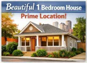 Beautiful 1 Bedroom House for Rent in a Prime Location