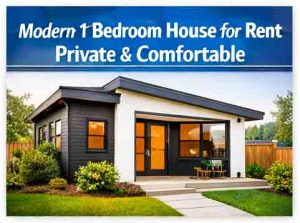 Modern 1 Bedroom House for Rent – Private & Comfortable