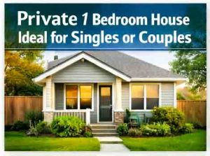 Private 1 Bedroom House – Ideal for Singles or Couples